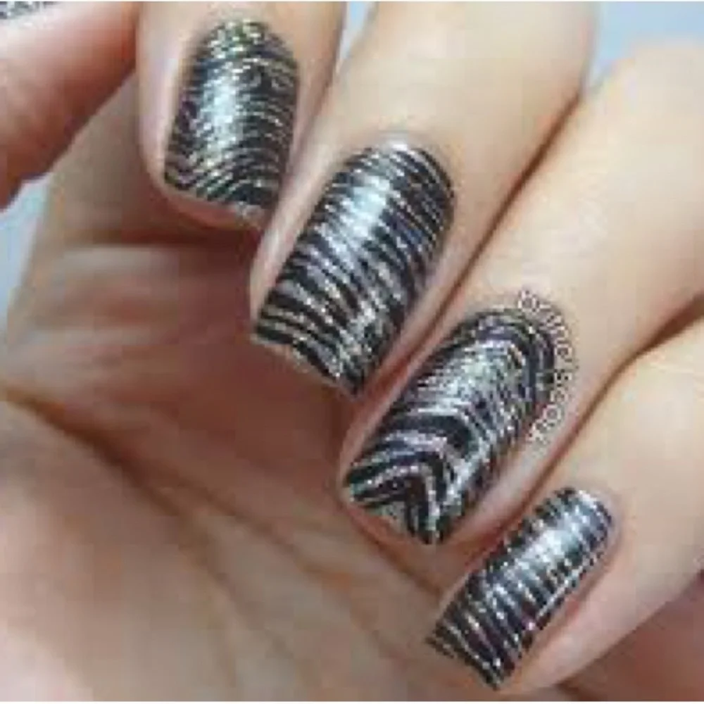 OPI Pure Lacquer Nail Strips #AP101 Metallic Waves NEW